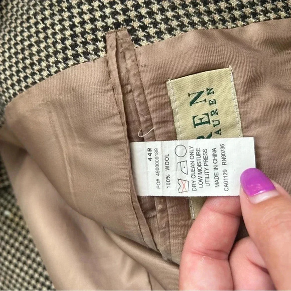 Men’s Ralph Lauren Wool Blazer Size 44R - Picture 6 of 7